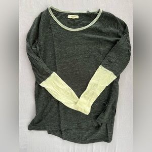 Madewell Raglan Linen Top (Size S)
